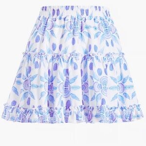 COPY - New with tags! Hill House The Paz Skirt in Blue Shell Mosaic print.